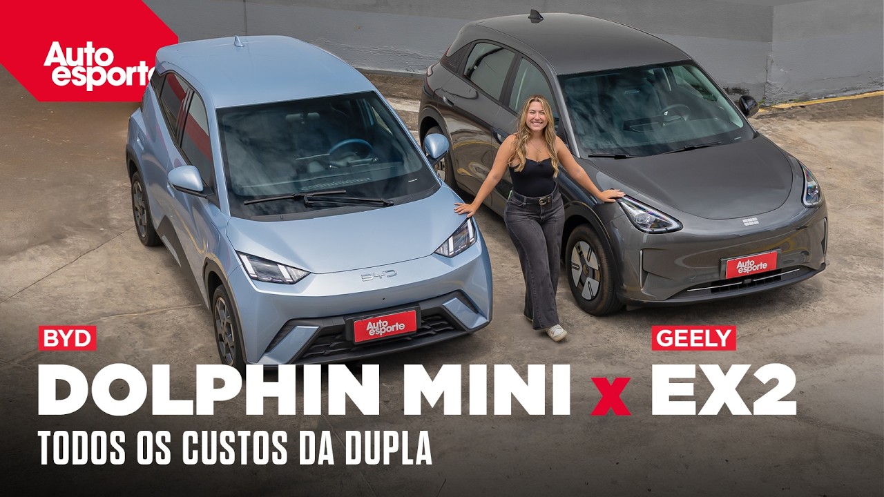 BYD DOLPHIN MINI ou GEELY EX2 PRO: qual hatch elétrico tem o melhor custo-benefício por R$ 120 mil?