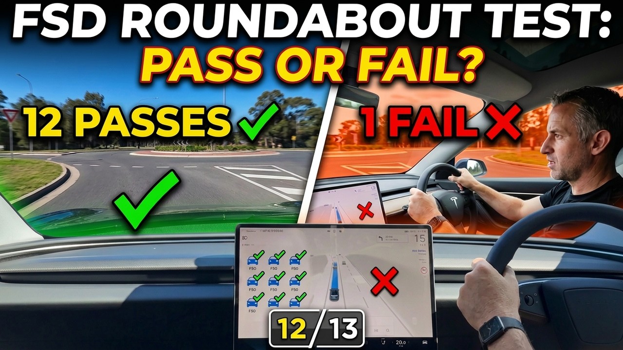 Tesla FSD 14.3.9 vs 13 Aussie Roundabouts: You Asked, I Tested