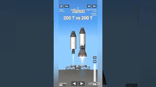 Raptor V1 vs Raptor V3 in SFS| Raptor engine in SFS #bpedit #spaceflightsimulator #spacex