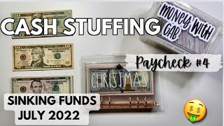 CASH ENVELOPE STUFFING + SINKING FUNDS | JULY PAYCHECK #4 | MONEY WITH GAB