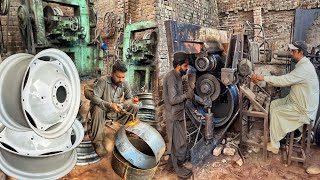 Manufacturing Tractor wheel || The process of making tractor wheel rims