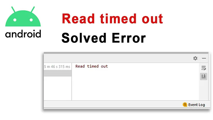 Read timed out error android studio (Solved 2020)