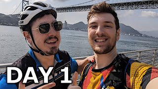 Cycling 1200km Across Japan For 14 Days (ft. Abroad in Japan) | Cyclethon 3 Day 1