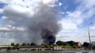 Zil Factory On Fire Завод Зил Горит Timelaps