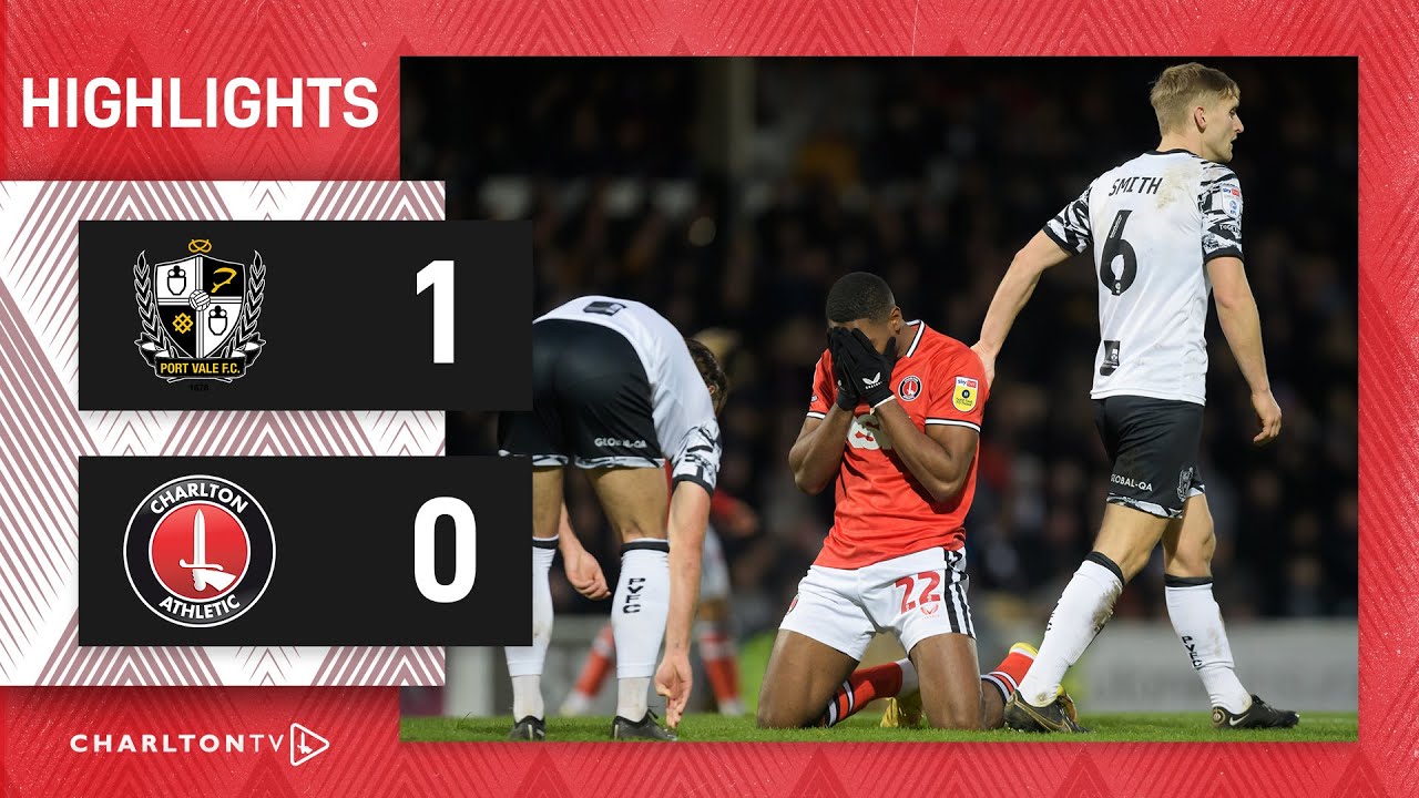 Highlights | Port Vale 1 Charlton 0 (November 2022)