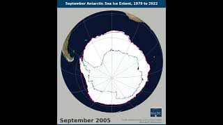 September Antarctic Sea Ice Extent 1979 to 2022