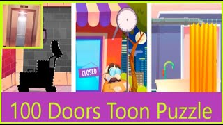 100 Doors Toon  Puzzle Level 1 - 24 Walkthrough screenshot 1