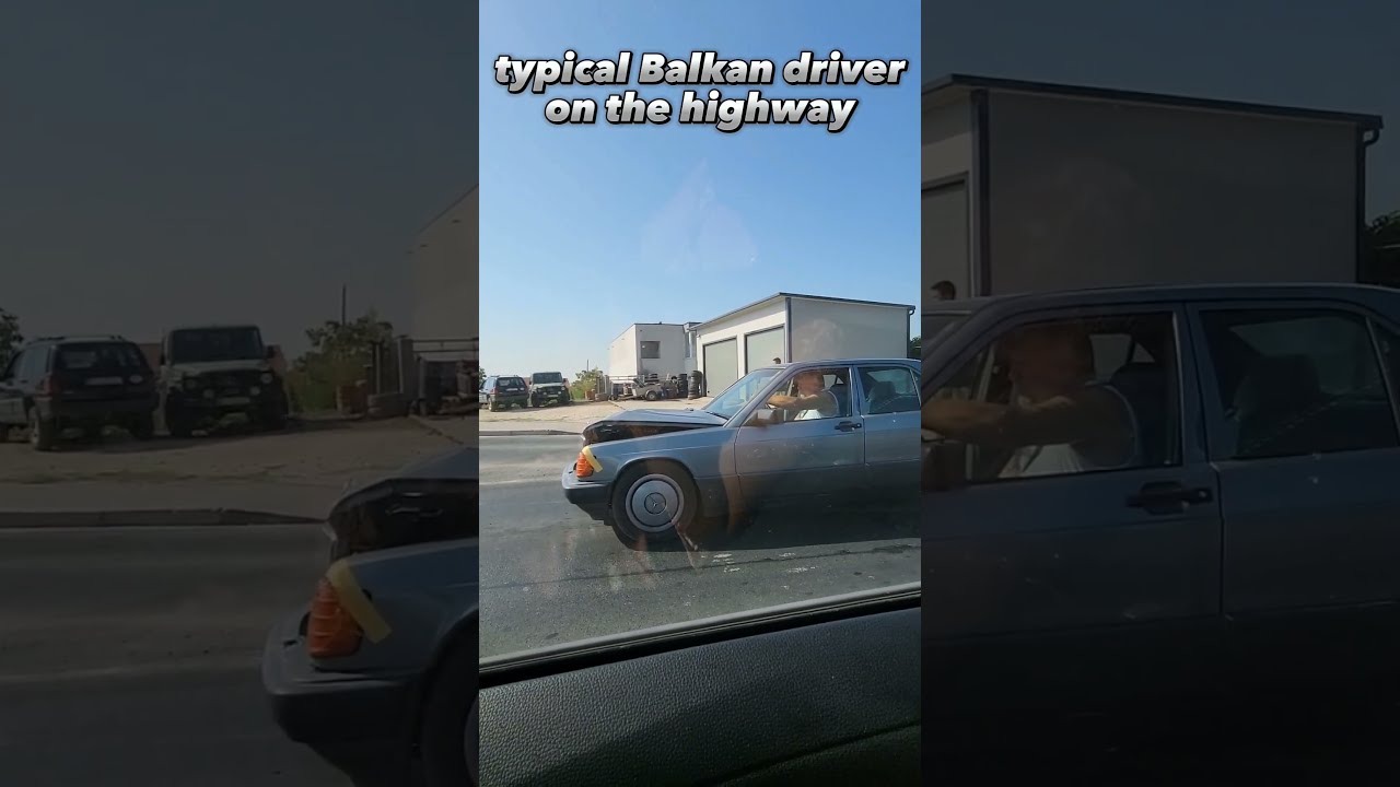 A Real Balkan Man In Mercedes