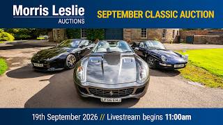 Morris Leslie Classic Car Auction 19/09/2026