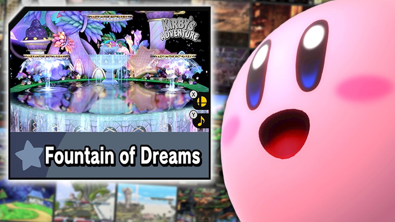 Fountain of Dreams' 💫⛲️ My first kirby fanart! I don't know why