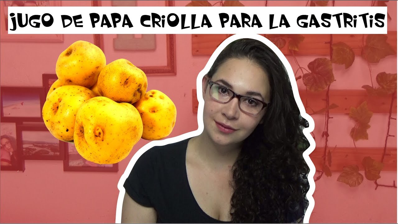 JUGO DE PAPA CRIOLLA PARA CURAR LA GASTRITIS, Easywithlu YouTube