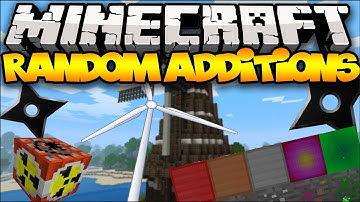Minecraft: RANDOM ADDITIONS! (Windmills, Throwing Stars, & MORE!) | Mod Showcase (1.6.4)