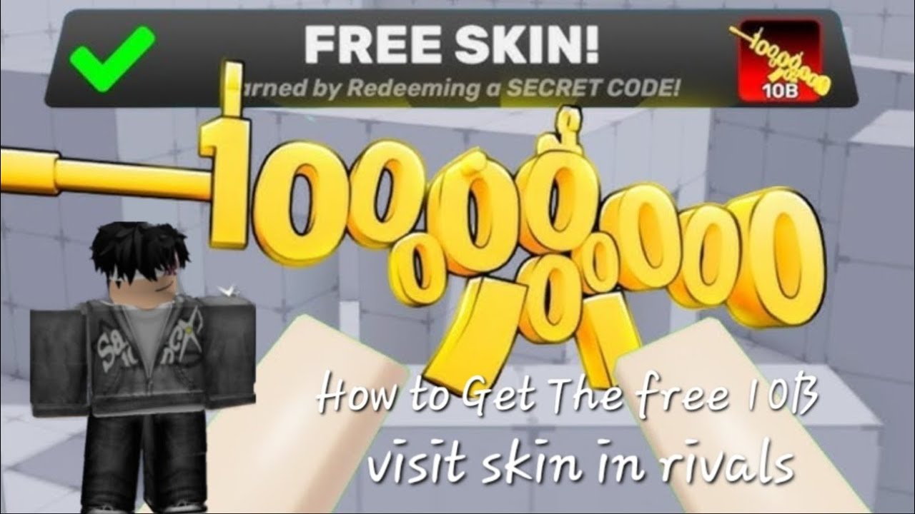 How To Get The New Free 10B Skin in Rivals! - YouTube