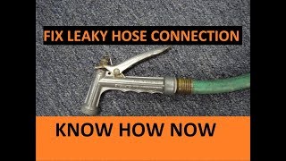 Repair a Garden Hose Leaking at Connection
