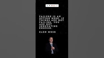 Musk on Failure = Innovation  #motivation #Innovation #shorts