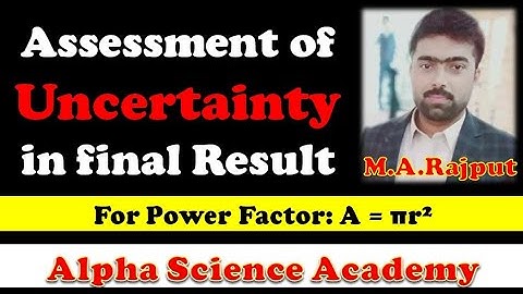 How to find uncertainty in Power Factor?