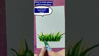 #howtopainteasy #easytechniques #howtopaintgrass #brushpens #grass #shading #youtubeshorts #shorts