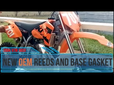 KTM gets New OEM Reeds and Base gasket  50SX