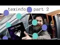 Gnu texinfo   part 2  nodes tables and more 