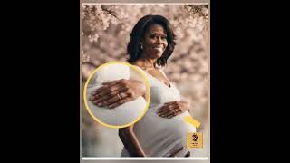 Michelle Obama shows pregnancy photos???