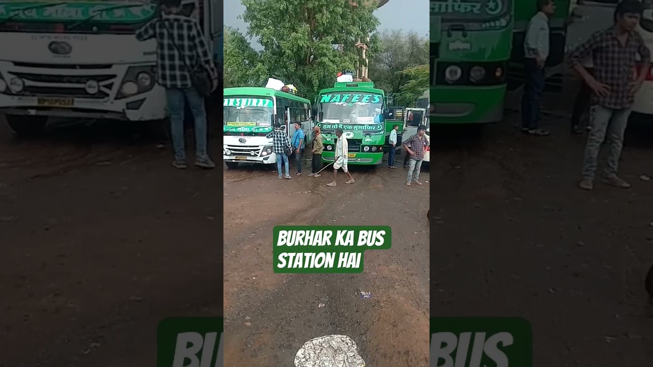 burhar ke bus station mein barish Hui hai 