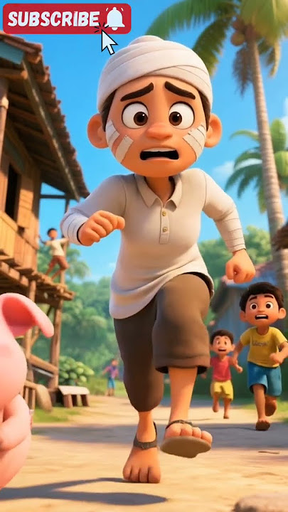 DIKEJAR B4BI NGEPET #upinipin #cartoon #lucu #funny