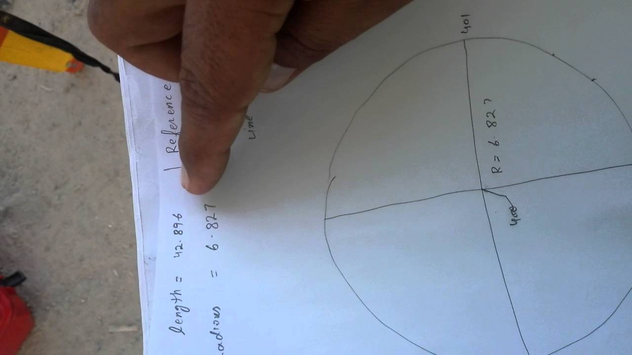 Stakeout Point of Reference Arc (Free Training of Total Station in Urdu)