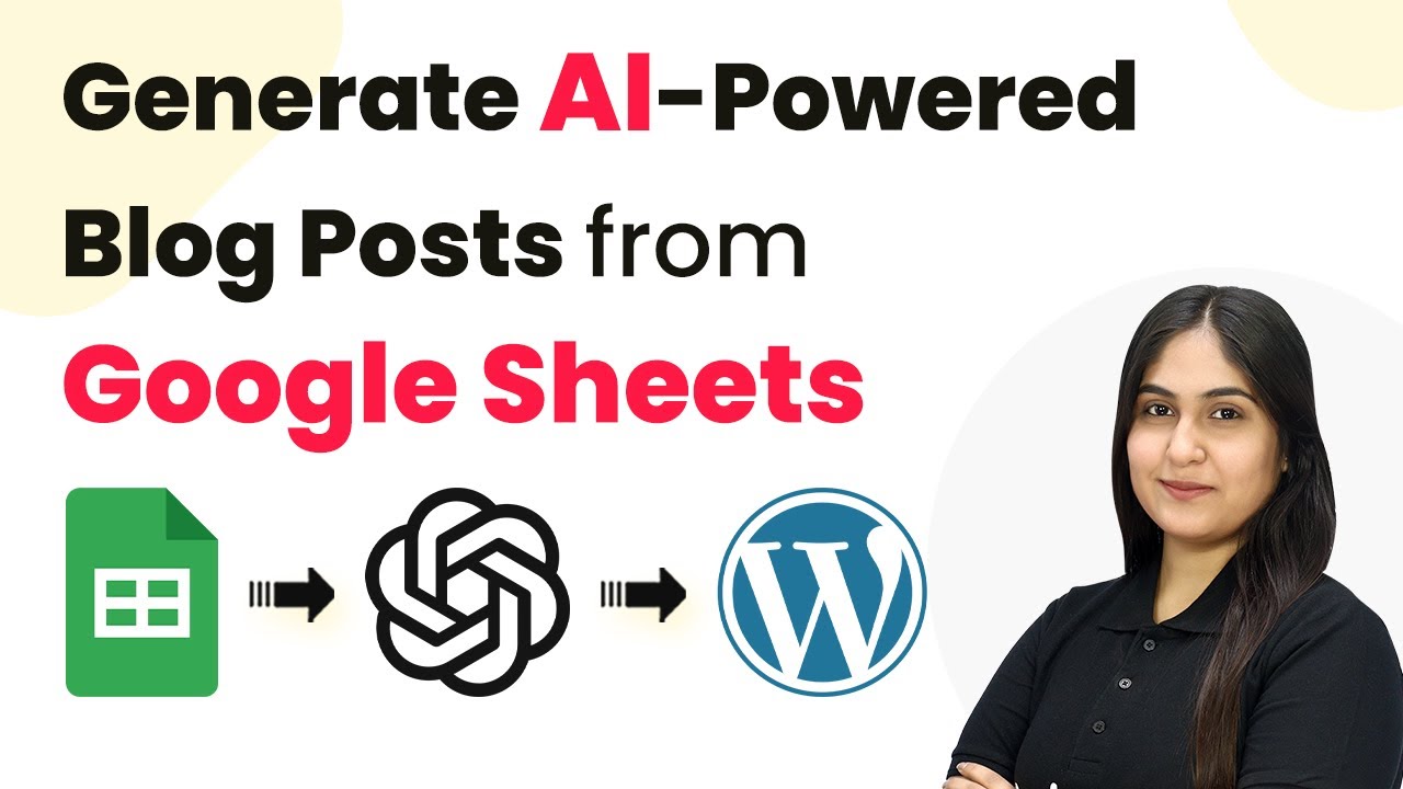 How to Generate AI-Powered Blog Posts from Google Sheets