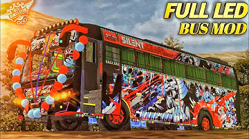 Download Zedone Bus Mod For Bussid🥳FULL LED MODS | New Zedone Bus Mod For Bussid #bussidmod