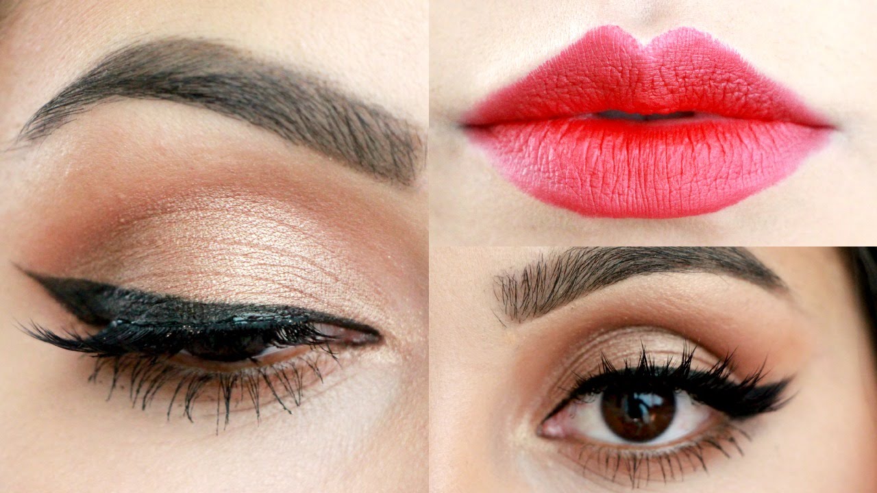 ABH Amrezy Palette: Classic Winged Eyeliner & Red Lips