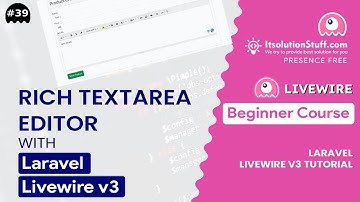 Rich Text Editor with Laravel Livewire 3 | EP 39