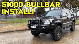 Landcruiser 120 DIY BULL BAR INSTALL! | Prado Budget Build EP: 6 Landcruiser 120 DIY BULL BAR INSTALL! | Prado Budget Build EP: 6