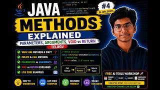 Java Methods Explained | Parameters, Arguments, void vs return | Telugu | Kenzo Pulse | Kenzo |