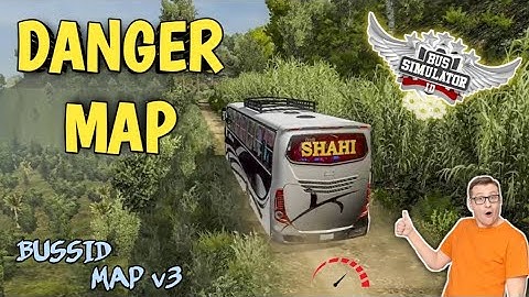 World Most Dangerous Map Mod bus simulator indonesia||Mountain 🏔️ map || Bussid V3.7 map mod