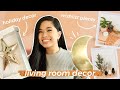 HUGE LIVING ROOM HOME DECOR HAUL | Affordable Holiday Decorations, Wishlist Plants Target, HomeGoods