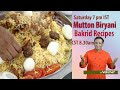 Hyderabadi Mutton Katchi Biryani Cooking Live - Recipe In Description - sheer khurma