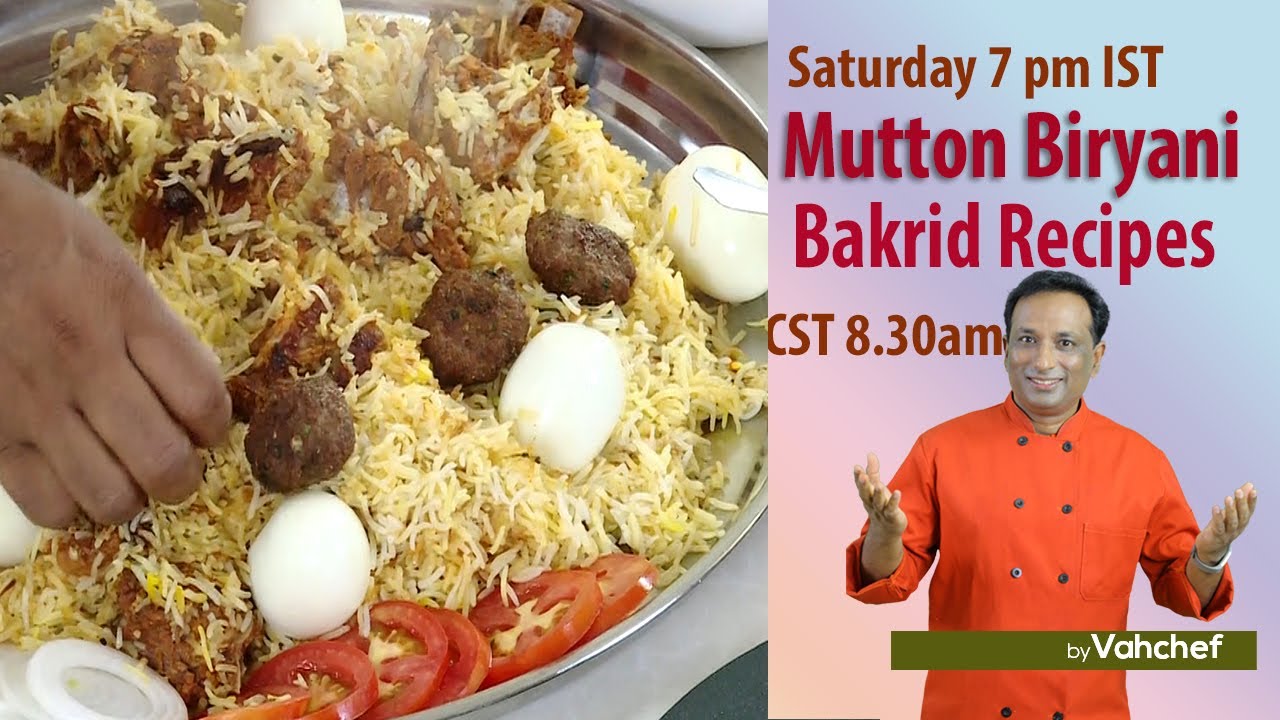 Hyderabadi Mutton Katchi Biryani Cooking Live - Recipe In Description - sheer khurma | Vahchef - VahRehVah