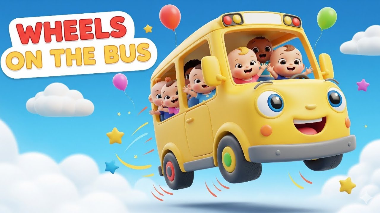 Wheels on the Bus Nursery Rhyme | Kids Songs | Baby Dance Video