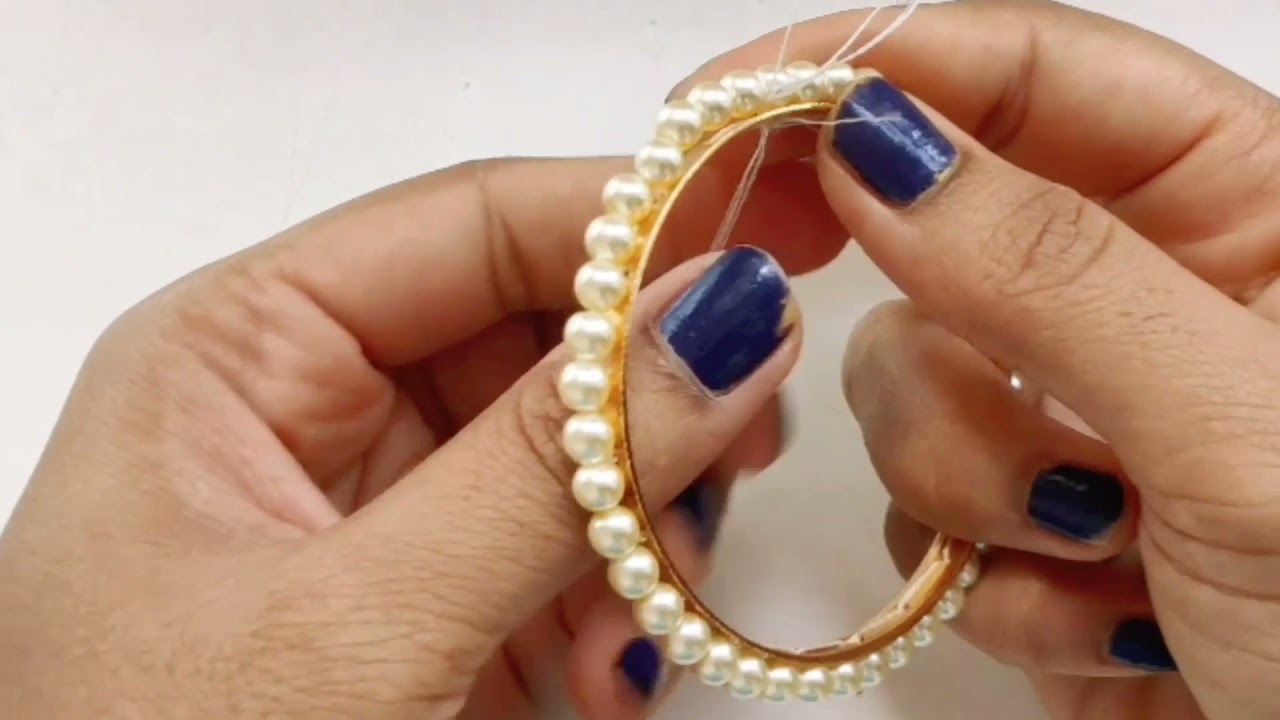 How To Make Pearl Bangles//Simple Bangles@House of fashion