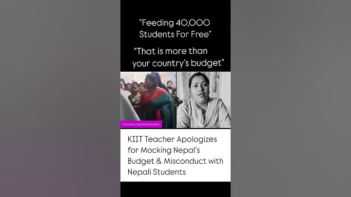KIIT Teacher Apologizes After Mocking Nepal’s Budget