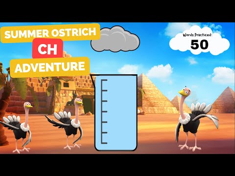 CH Summer Ostrich Artic Adventure | Free Speech-Language Pathology Articulation Activity for CH