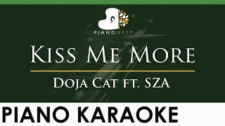 Doja Cat - Kiss Me More ft. SZA - LOWER Key (Piano Karaoke Instrumental)