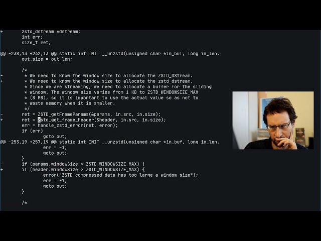 Watch kernel developer do Linux kernel development ;-) class=