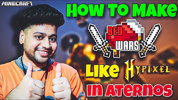 How To Make Bedwars Server Like Hypixel in Aternos | Bedwars Server Aternos Full Tutorial | Pe+Java