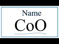 Naming and Charges of Cobalt Compounds