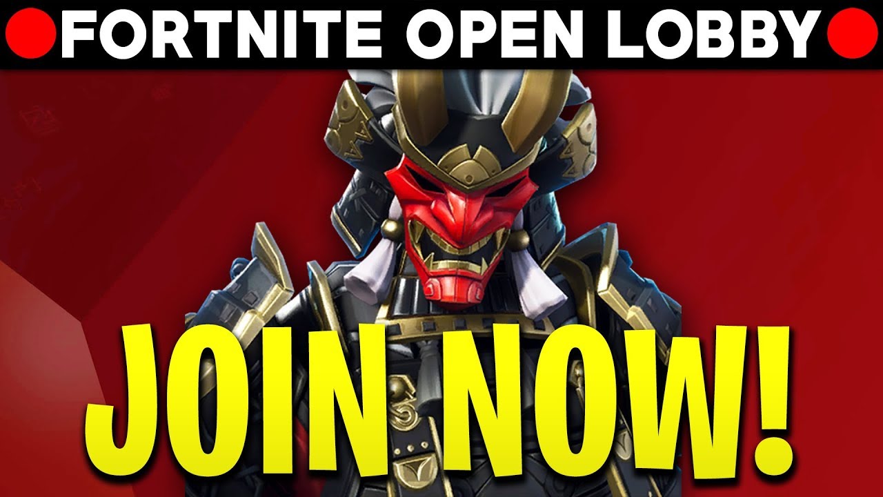 Fortnite OPEN LOBBY! (Nintendo Switch, Mobile, PS4, Xbox ...