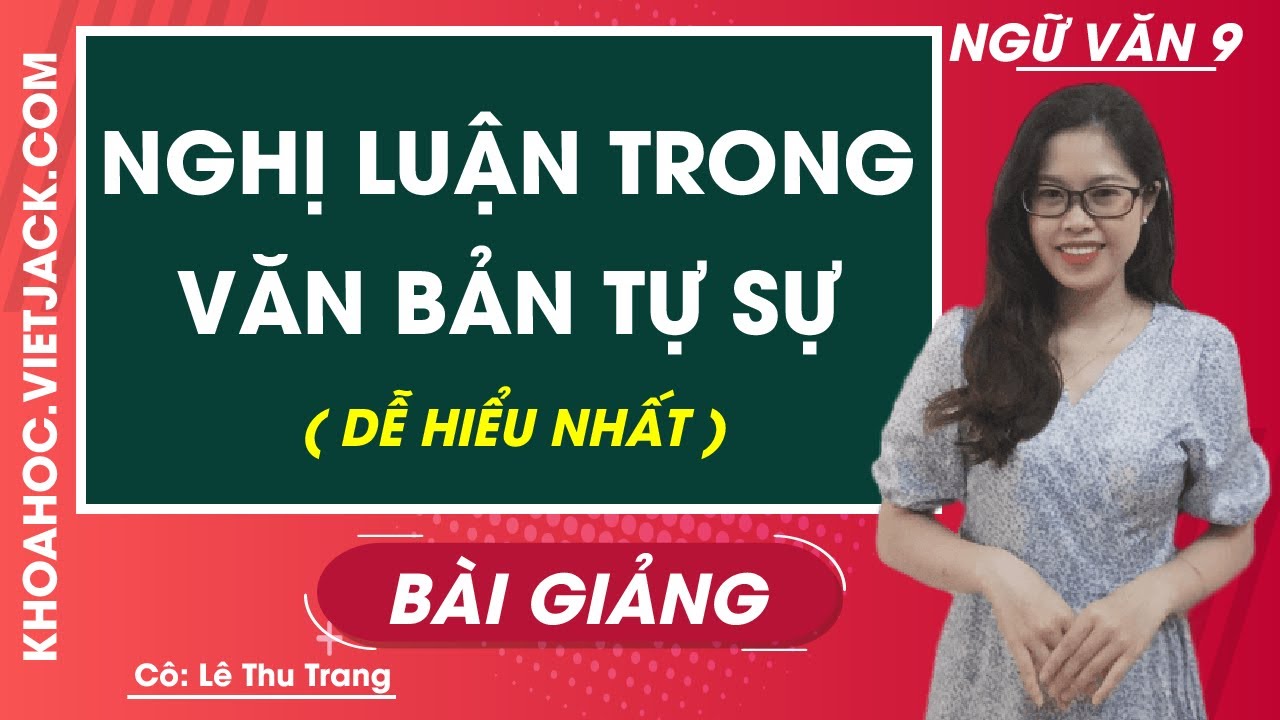 Nghị luận trong văn bản tự sự - Ngữ văn 9 - Cô Lê Thu... - youtube