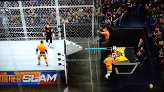 CHRIS JERICHO VS THE ROCK VS BILLY GUNN HELL IN A CELL MATCH W2K17!!!#wwe #wrestling #wwf