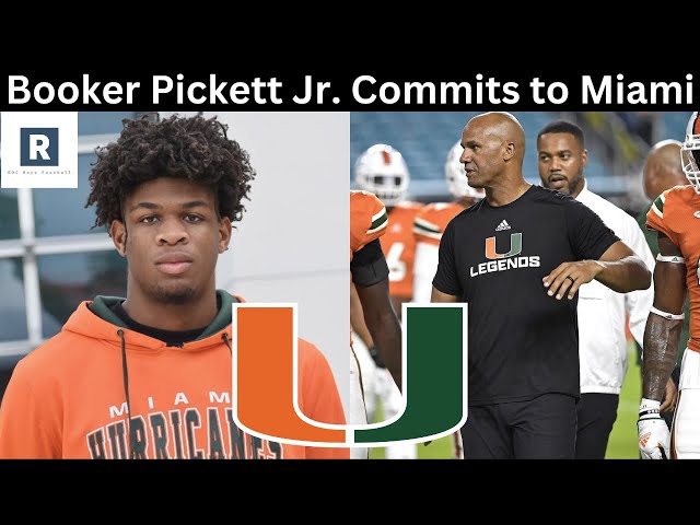 4-star Tampa recruit Booker Pickett Jr. commits to Miami Hurricanes