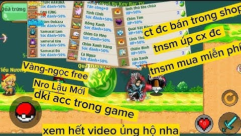 Nro Lậu Mới Nhất - Sever Mới Ra nha dki trong game vàng ngọc free ct đc bán trong shop 😋